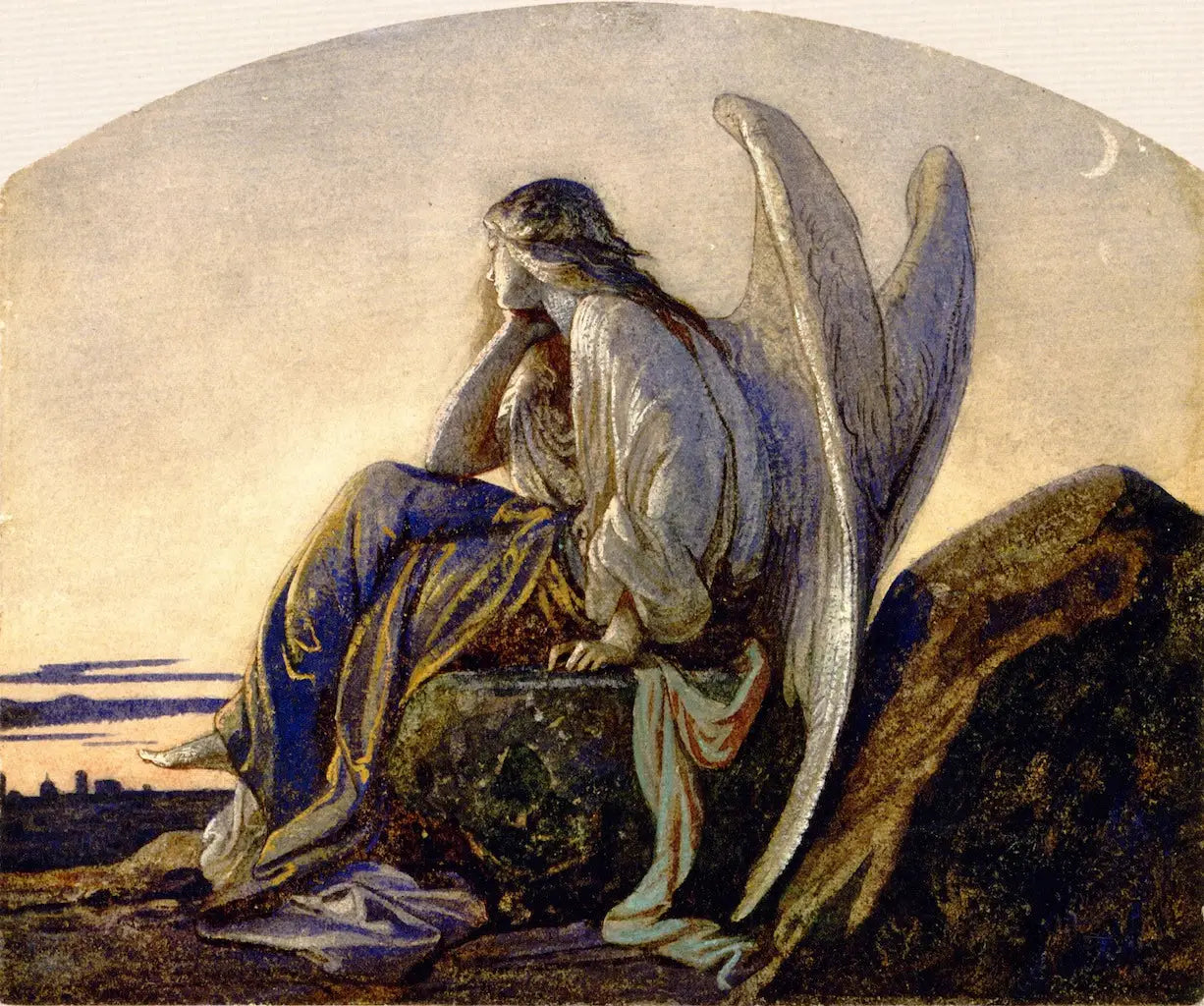 L’Ange du soir veillant sur une ville - Alexandre Cabanel - Alpha Reproduction