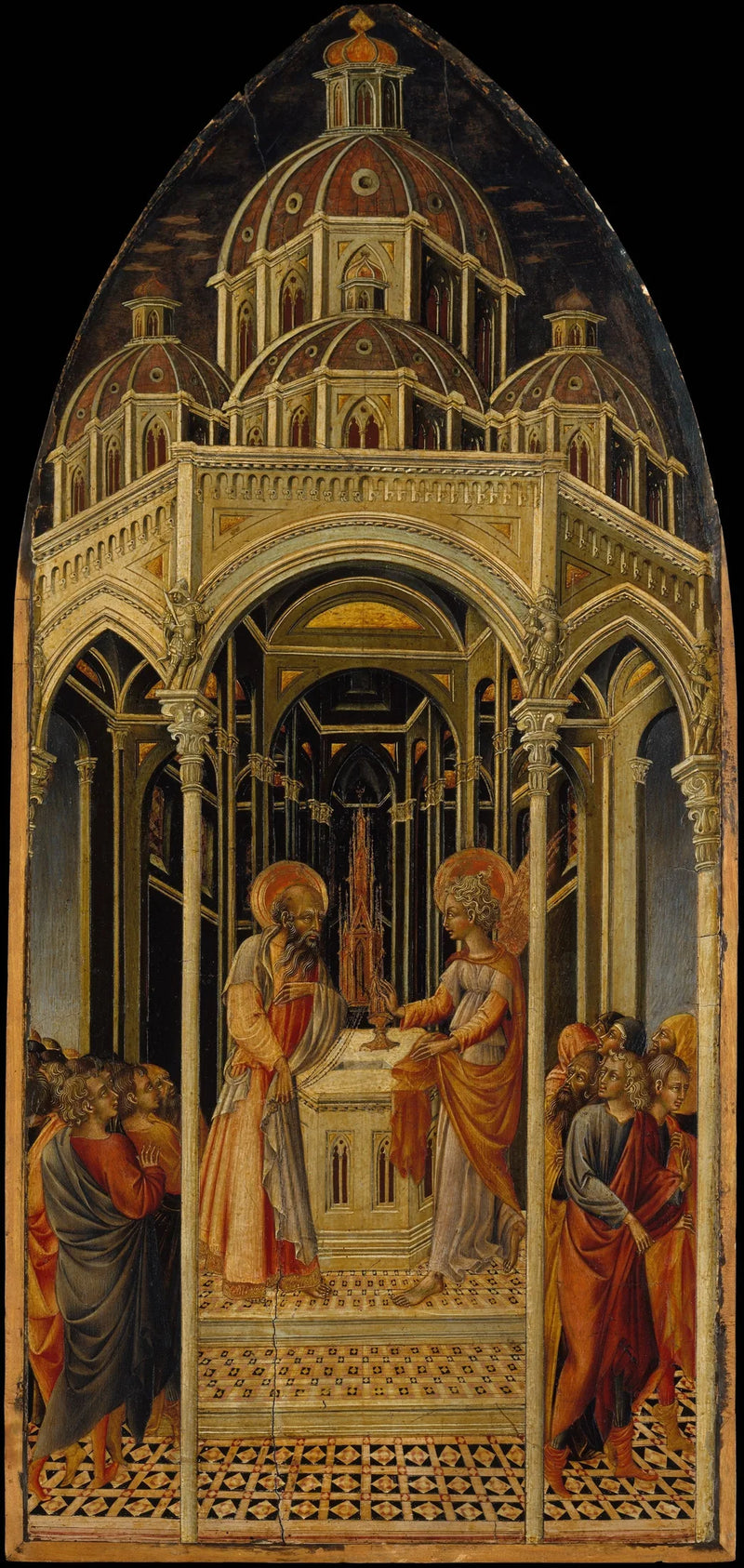 L'Annonciation à Zacharie ; (verso) L'Ange de l'Annonciation - Giovanni di Paolo