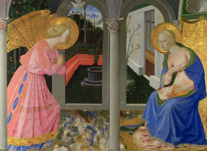 L'Annonciation - Zanobi Strozzi image 1 copie peinte à la main à l’huile