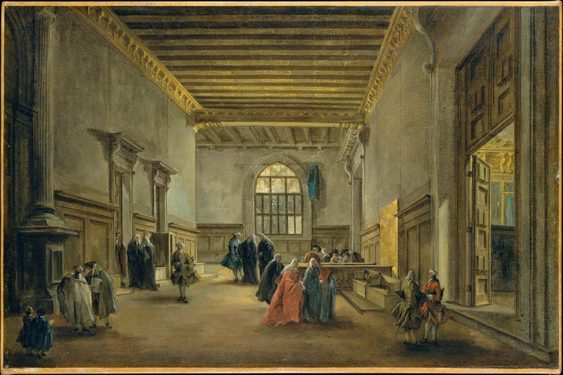 L'Antichambre de la Sala del Maggior Consiglio - Francesco Guardi