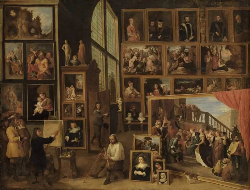 L'Archiduc Léopold-Guillaume dans sa galerie à Bruxelles (I) - David Teniers le Jeune