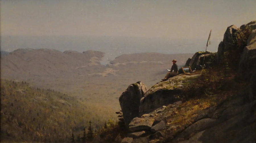 L'artiste dessinant à Mount Desert, dans le Maine - Sanford Robinson Gifford