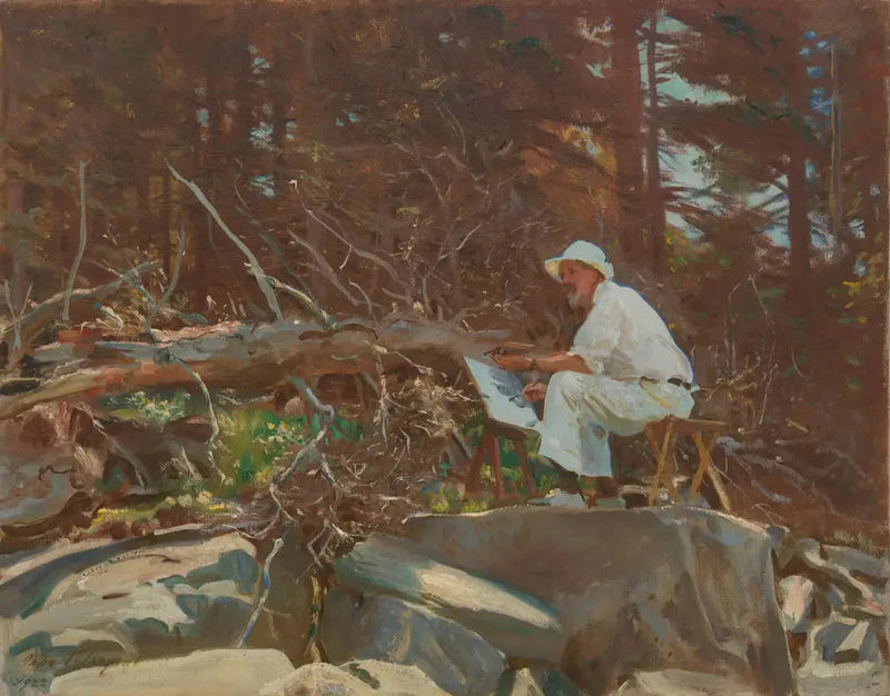 L'artiste esquisse - John Singer Sargent