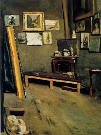 L'Atelier de l'artiste, rue Visconti - Frédéric Bazille