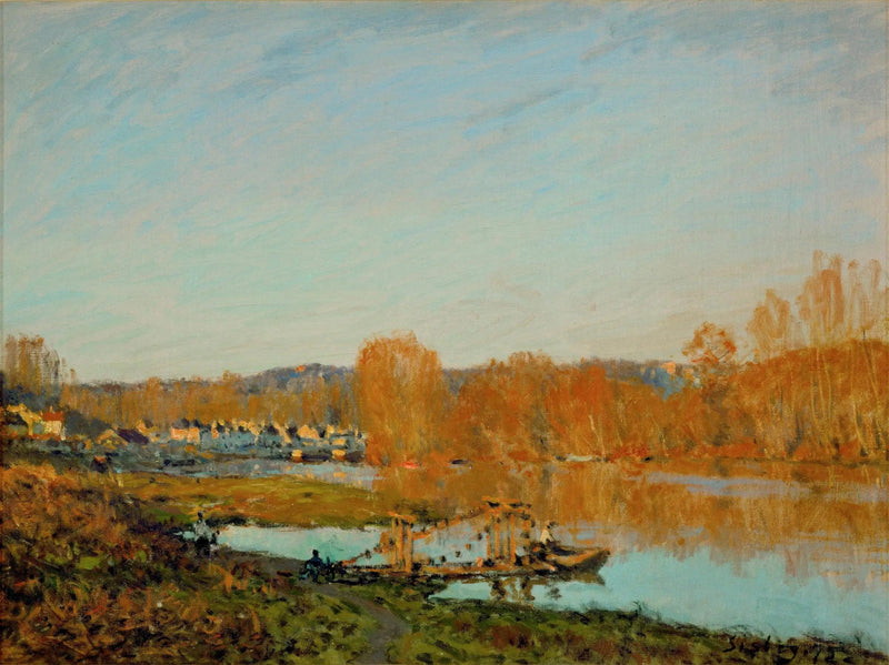 L'Automne - Bord de la Seine près de Bougival - Alfred Sisley