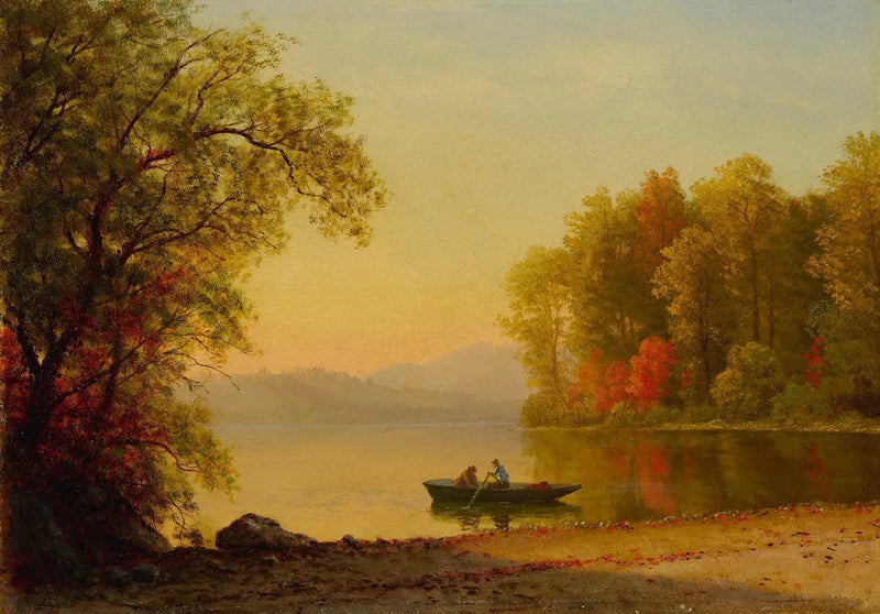 L'automne sur le lac - Albert Bierstadt