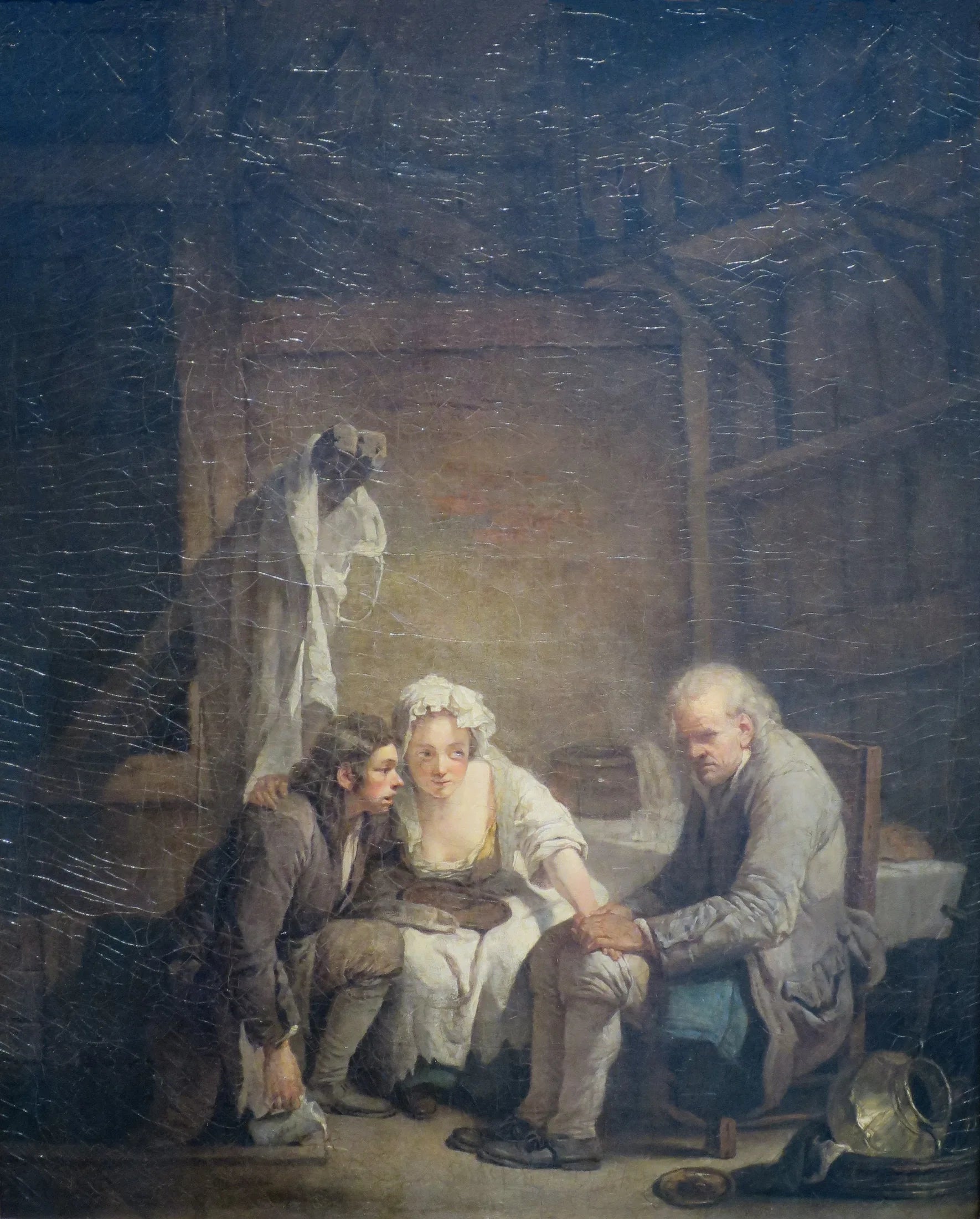 L'aveugle trompé - Jean-Baptiste Greuze image 1 copie peinte à la main à l’huile