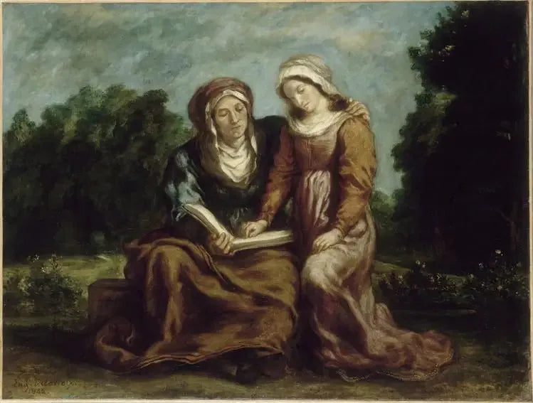 L'Éducation de la Vierge - Eugène Delacroix