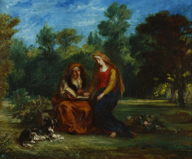 L'Éducation de la Vierge - Eugène Delacroix