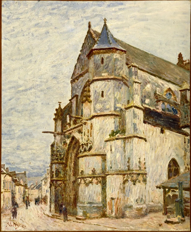 L'Église de Moret après la pluie - Alfred Sisley