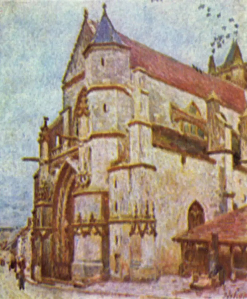 L'Église de Moret, l'après-midi - Alfred Sisley