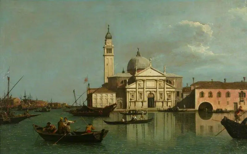 L'église de San Giorgio Maggiore, Venise - Canaletto image 1 reproduction de peinture à l’huile