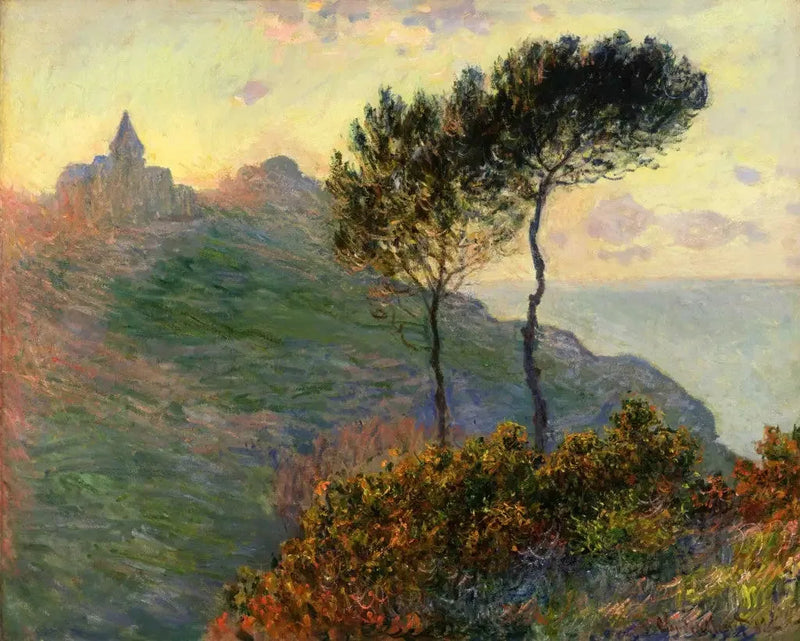 L'église de Varengeville à contre-jour - Claude Monet