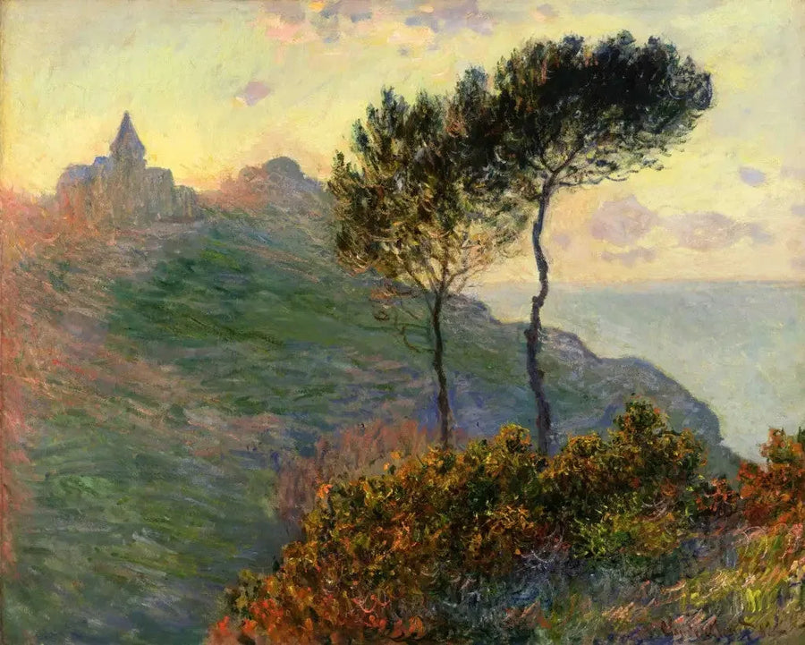L'église de Varengeville à contre-jour - Claude Monet