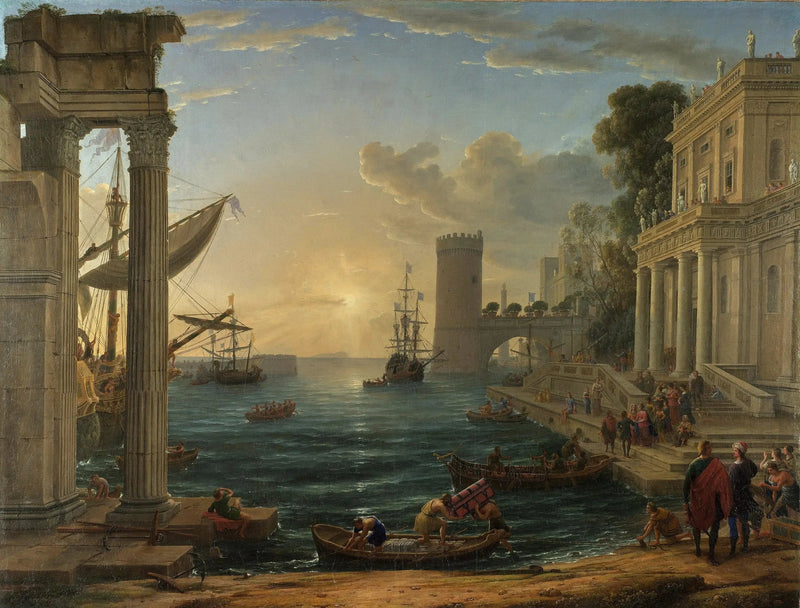 L'Embarquement de la reine de Saba - Claude Lorrain