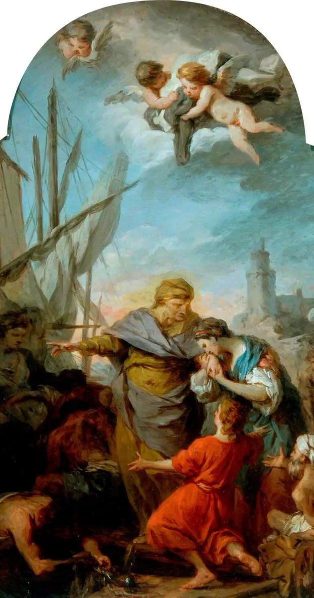 L’embarquement de sainte Paule pour la Terre Sainte - Pierre Subleyras - Alpha Reproduction