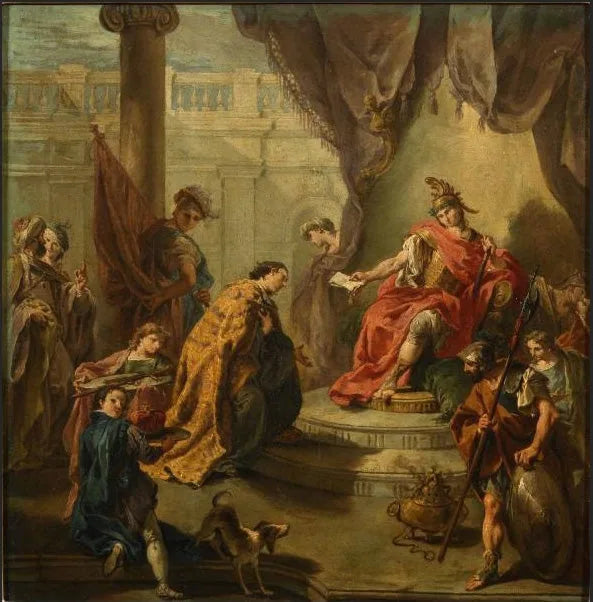L'empereur Flavius Honorius élit Constance III fils co-gouverneur - Giovanni Battista Pittoni