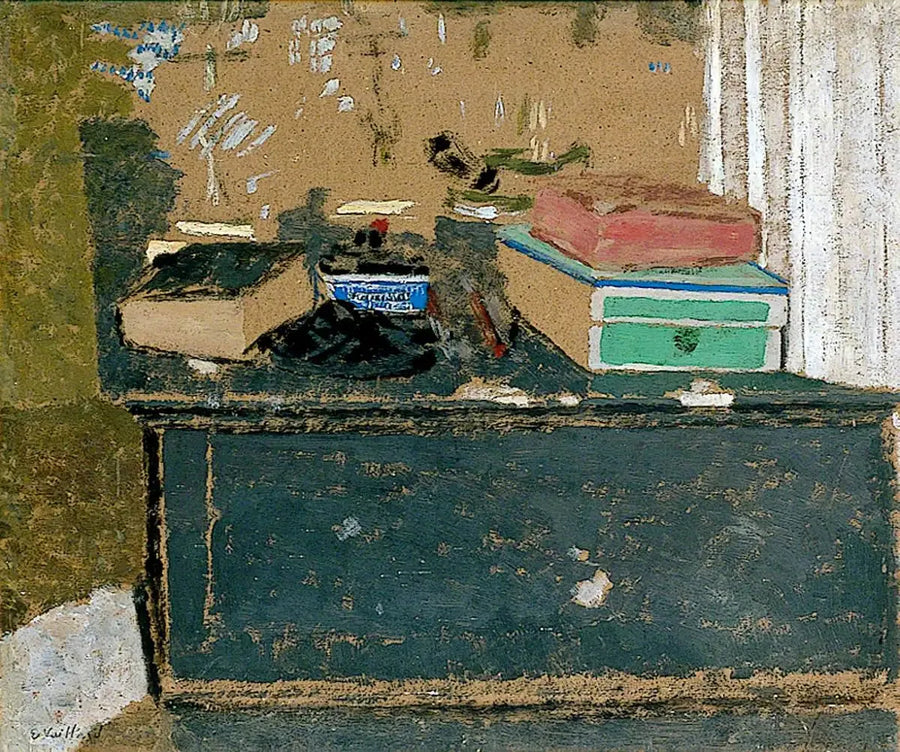 L'encrier bleu sur la cheminée - Édouard Vuillard