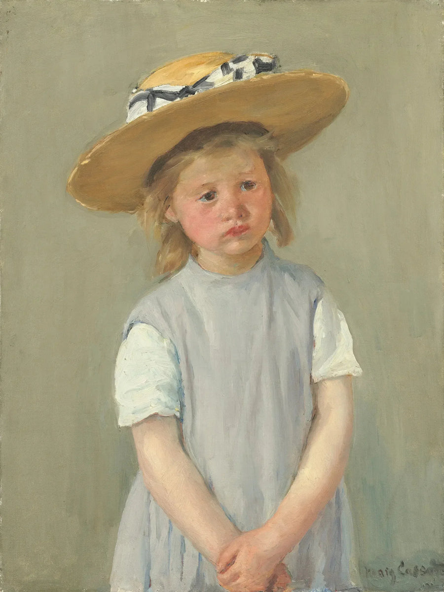 L'enfant au chapeau de paille - Mary Cassatt