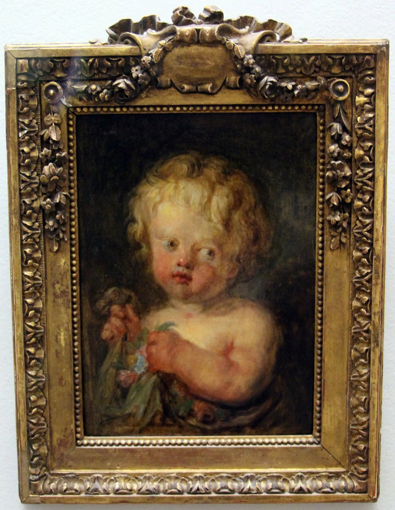 L'Enfant aux fleurs - Jean-Honoré Fragonard