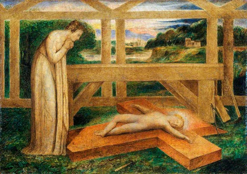 L'Enfant Jésus endormi sur la croix (Notre-Dame adorant l'Enfant Jésus endormi sur la croix) - William Blake