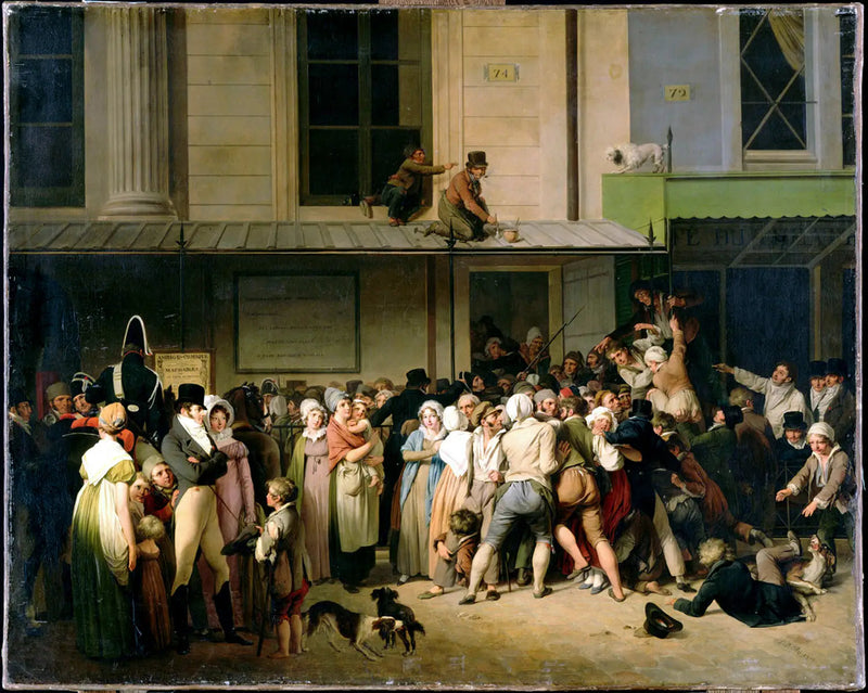 L'Entrée du théâtre de l'Ambigu-Comique à une représentation gratis - Louis-Léopold Boilly