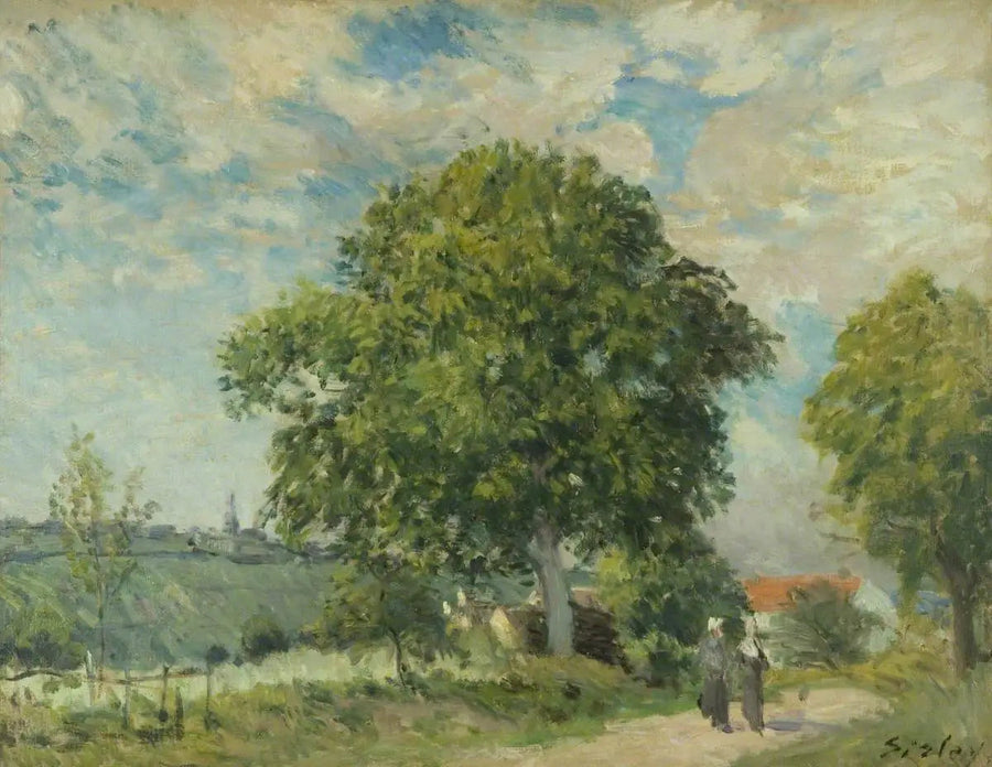 L'entrée du village - Alfred Sisley