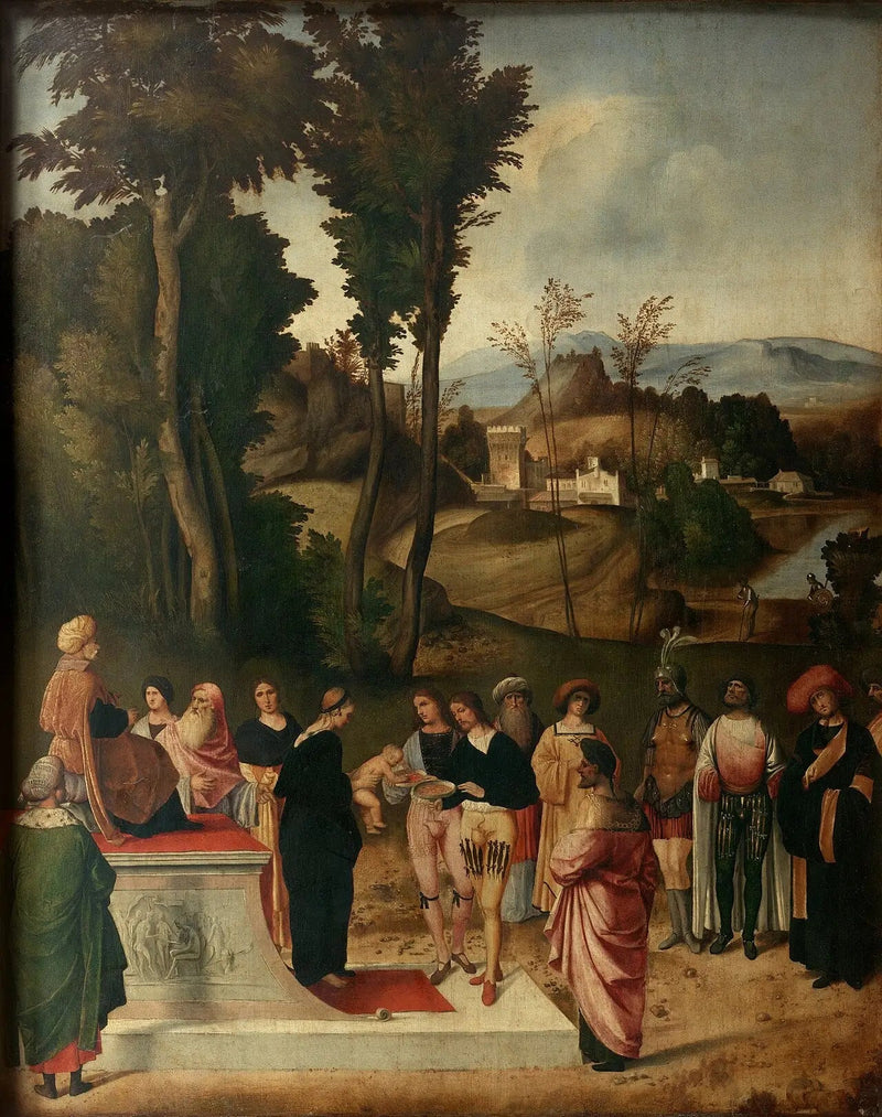L'Épreuve du feu de Moïse - Giorgione