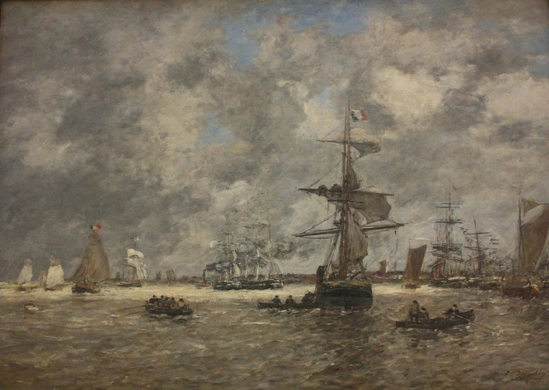 L'Escaut à Anvers - Eugène Boudin
