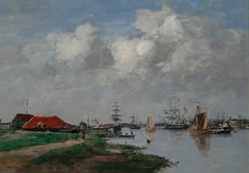 L'Escaut à Anvers - Eugène Boudin