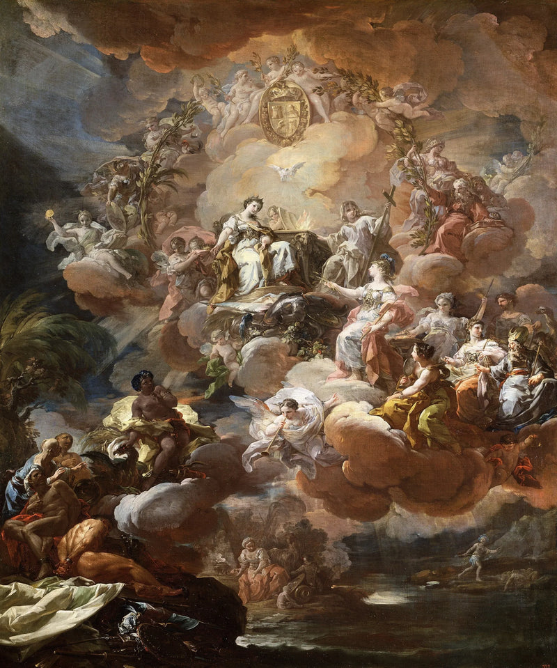 L'Espagne rend hommage à la Religion et à l'Église - Corrado Giaquinto