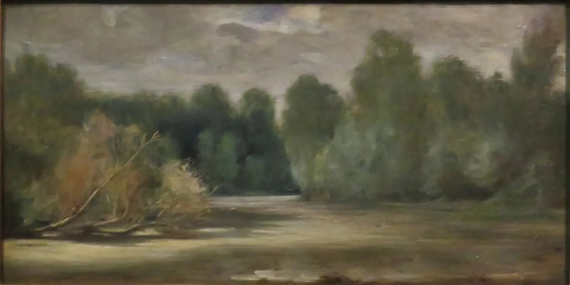 L'étang, près du Louroux - Eugène Delacroix