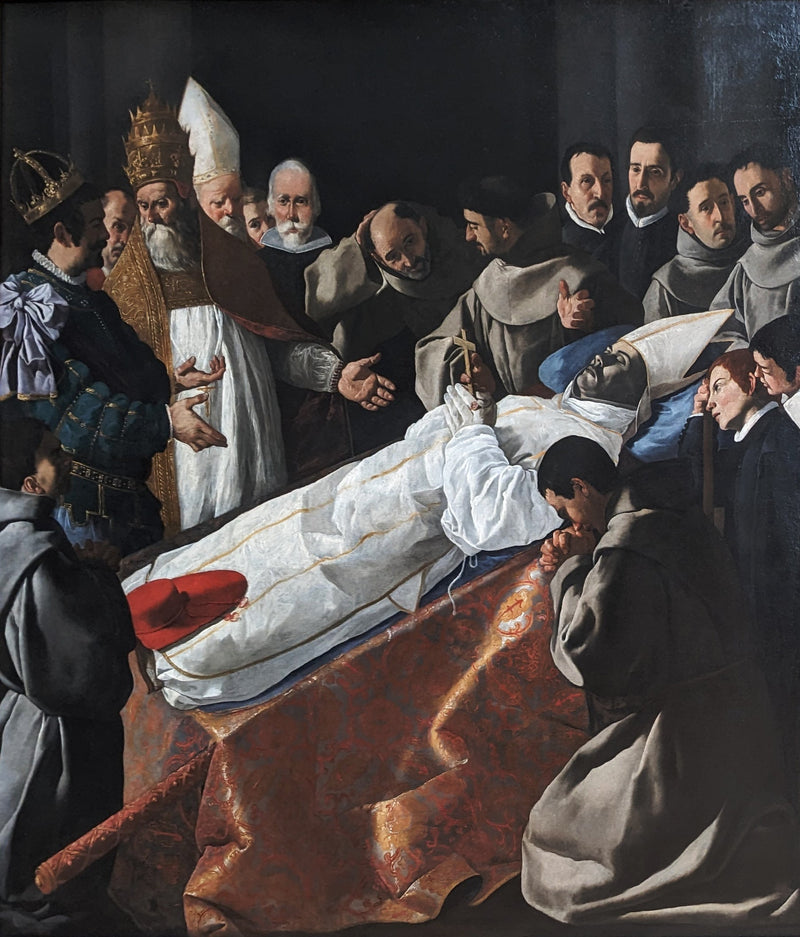 L'Exposition du corps de Saint Bonaventure - Francisco de Zurbarán
