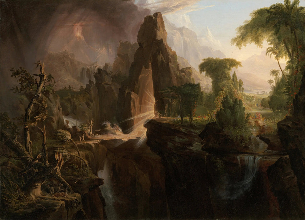 L'Expulsion du jardin d'Éden - Thomas Cole image 1 reproduction artisanale de tableau