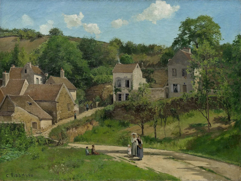 L'Hermitage à Pontoise, Les côteaux de l'Hermitage, Pontoise - Camille Pissarro