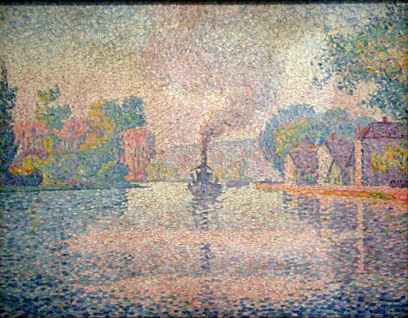L'Hirondelle sur la Seine - Paul Signac