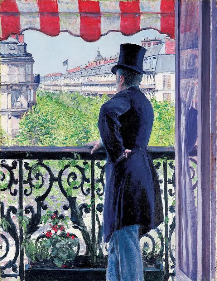 L'homme au balcon, boulevard Haussmann - Gustave Caillebotte