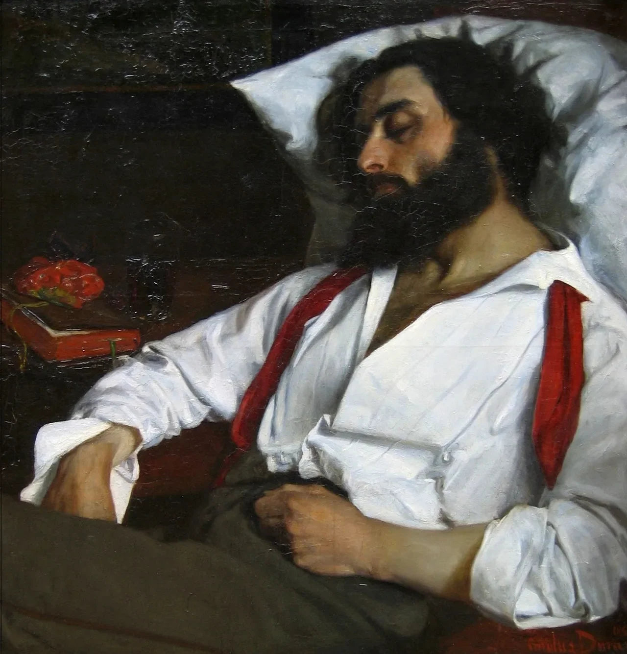 L’homme endormi - Carolus-Duran image 1 copie de tableau peinte à la main