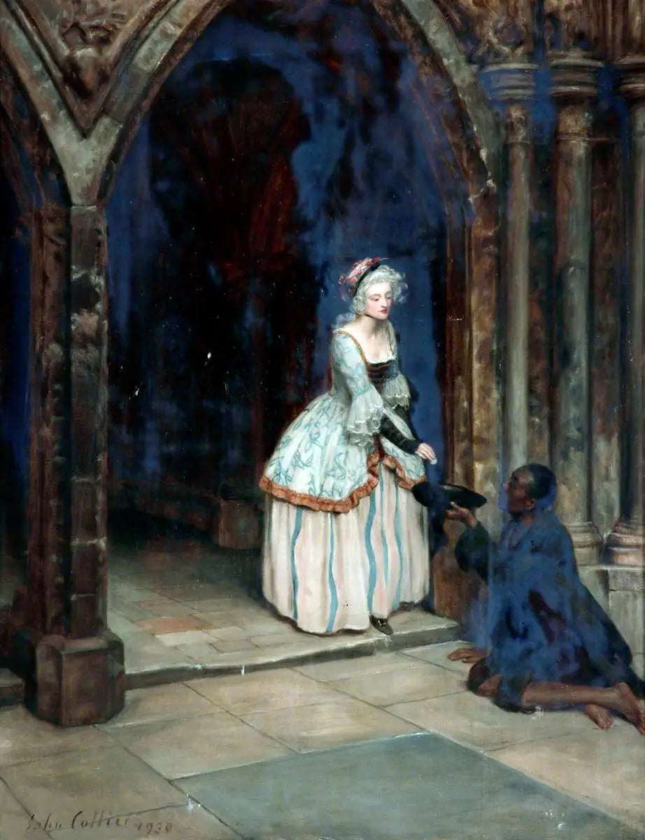L'homme mendiant - John Collier image 1 tableau peint à l’huile sur toile