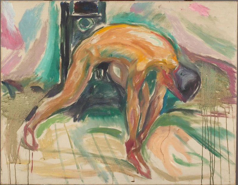 L'homme ne tient plus sa cheville - Edvard Munch