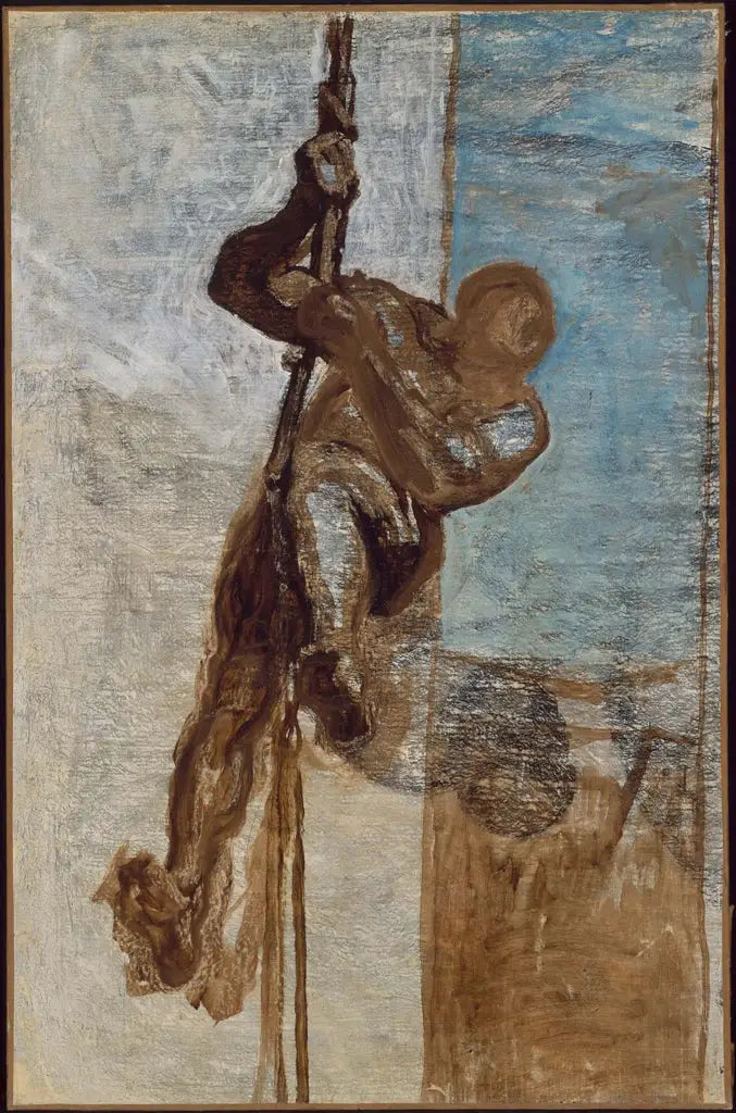 L'homme sur une corde - Honoré Daumier