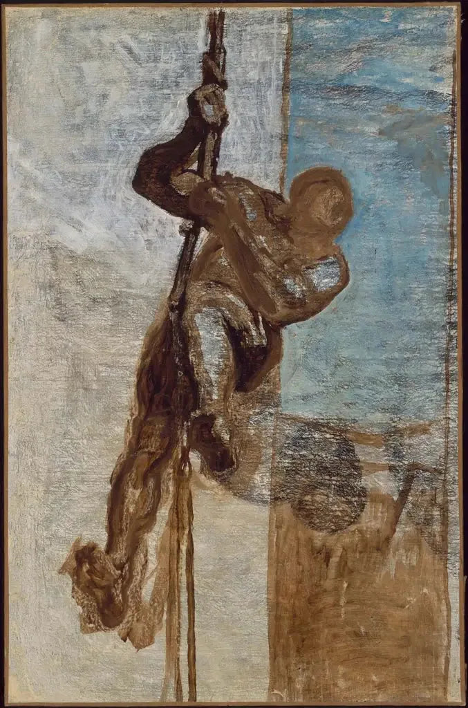 L'homme sur une corde - Honoré Daumier