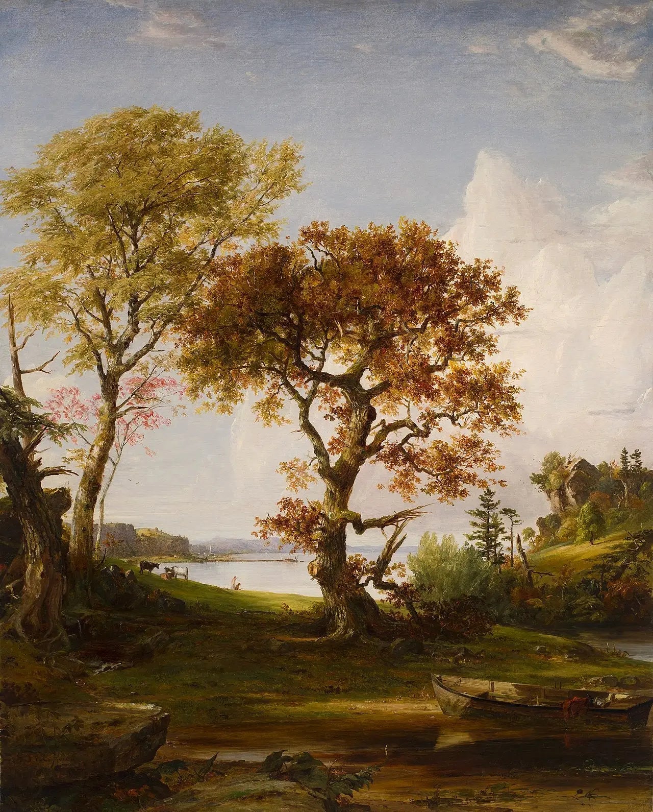 L'Hudson à Piermont - Jasper Francis Cropsey image 1 reproduction artisanale de tableau
