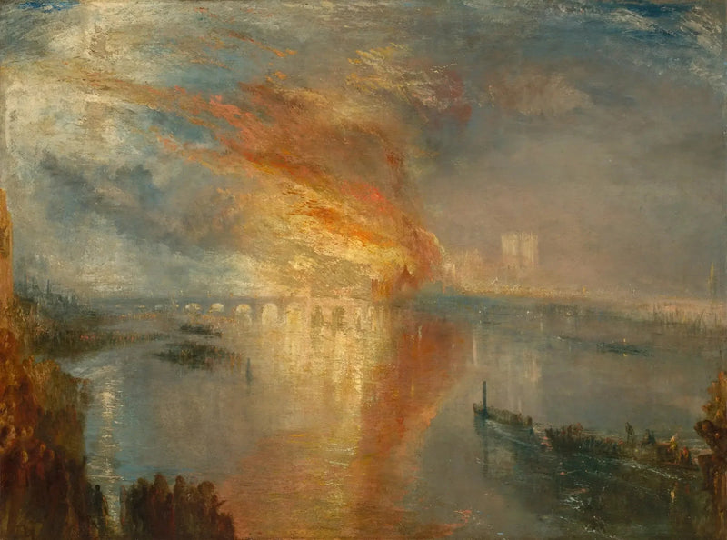L'Incendie de la Chambre des Lords et des Communes, le 16 octobre 1834 - J. M. W. Turner