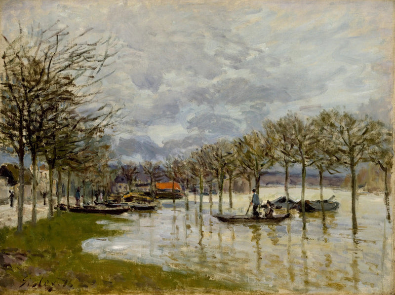 L'Inondation sur la route de Saint-Germain - Alfred Sisley