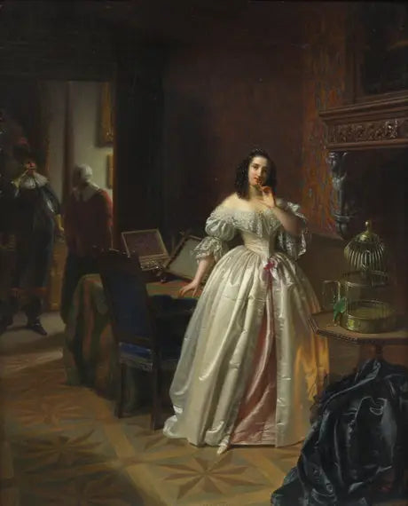 L'invité - Eugène Delacroix image 1 tableau peint à l’huile sur toile