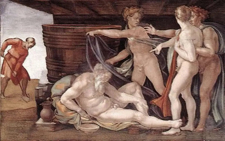 L'ivresse de Noé - Michel-Ange