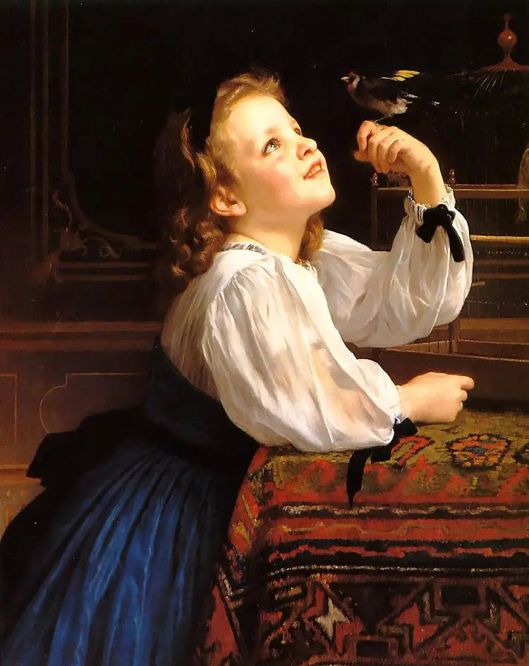 L'Oiseau chéri - Bouguereau