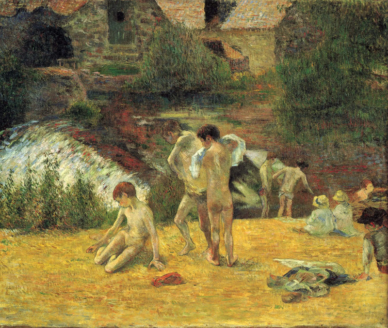 La Baignade au moulin du Bois D'Amour - Paul Gauguin