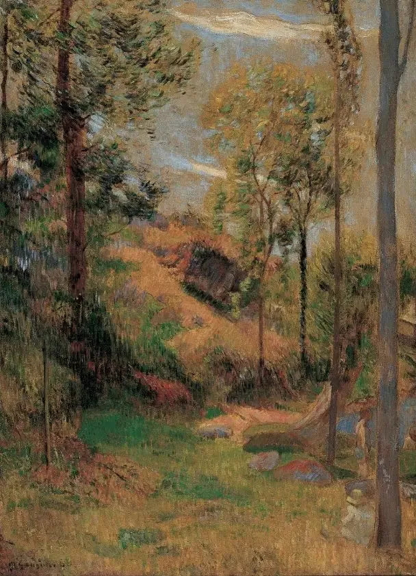 La baignade devant le port de Pont-Aven - Paul Gauguin